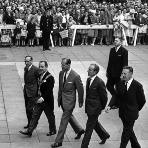Prince Philip Opens Birmingham Bull Ring Centre Print 1964 Prince Philip Opens Birmingham Bull Ring Centre Print 1964