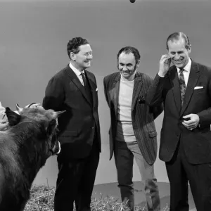 Prince Philip, Duke of Edinburgh, pictured during a visit to the ATV Studios, Birmingham