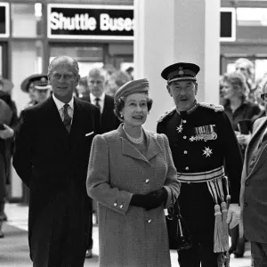 Prince Philip, Duke of Edinburgh and Queen Elizabeth II visit the new exhibition halls Prince Philip, Duke of Edinburgh and Queen Elizabeth II visit the new exhibition halls