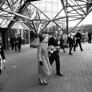 Prince Philip, Duke of Edinburgh and Queen Elizabeth II visit the new exhibition halls Prince Philip, Duke of Edinburgh and Queen Elizabeth II visit the new exhibition halls