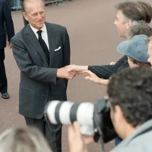 Prince Philip, Duke of Edinburgh, at St Jamess Palace to pay his respects to