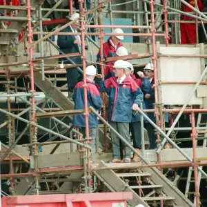 Prince Philip, Duke of Edinburgh, at Trafalgar John Brown Offshore module yard at Port Prince Philip, Duke of Edinburgh, at Trafalgar John Brown Offshore module yard at Port