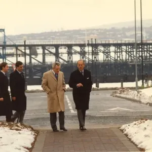 Prince Philip, Duke of Edinburgh, during his visit to Newcastle Business Park 15th
