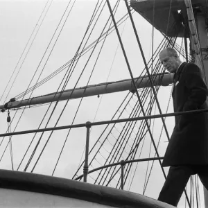 Prince Philip, Duke of Edinburgh, visiting HMS Warrior, Hartlepool, County Durham Prince Philip, Duke of Edinburgh, visiting HMS Warrior, Hartlepool, County Durham
