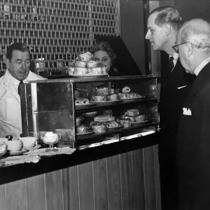 Prince Philip, Duke of Edinburgh, visiting Liverpool. Meat pies