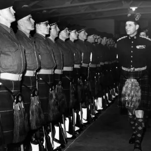 Prince Philip, Duke of Edinburgh, visiting Liverpool. The Duke inspects the Guard of