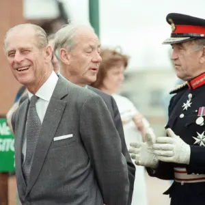 Prince Philip, Duke of Edinburgh, visiting Tees Barrage for its official opening Prince Philip, Duke of Edinburgh, visiting Tees Barrage for its official opening