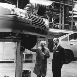 Prince Philip, Duke of Edinburgh, visiting Vauxhall Ellesmere Port factory Prince Philip, Duke of Edinburgh, visiting Vauxhall Ellesmere Port factory