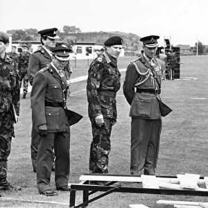 Prince Philip, Duke of Edinburgh, visits Albemarle Barracks in Newcastle 4th July
