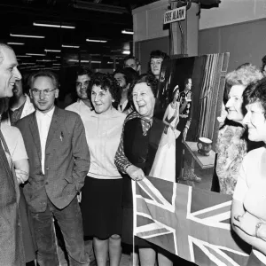 Prince Philip, Duke of Edinburgh visits the Dunlop Engineering Aviation Division works in