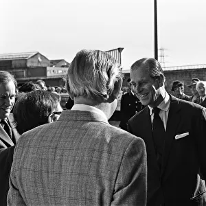 Prince Philip, Duke of Edinburgh visits GEC Stafford. 10th March 1978