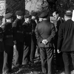 Prince Philip, Duke of Edinburgh visits Liverpool. The boys of 281 squadron Air Training Prince Philip, Duke of Edinburgh visits Liverpool. The boys of 281 squadron Air Training