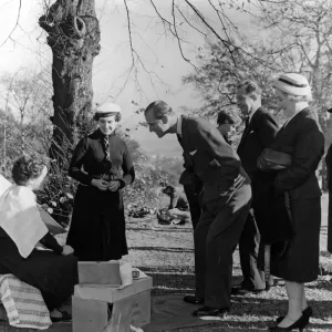 Prince Philip, Duke of Edinburgh visits Liverpool. In the grounds of Childwall County Prince Philip, Duke of Edinburgh visits Liverpool. In the grounds of Childwall County