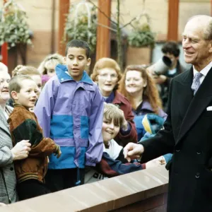 Prince Philip, Duke of Edinburgh visits Manchester. 5th March 1993 Prince Philip, Duke of Edinburgh visits Manchester. 5th March 1993