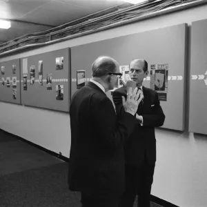 Prince Philip, Duke of Edinburgh, visits the offices of the Daily Mirror, Holborn office