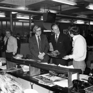 Prince Philip, Duke of Edinburgh, visits the offices of the Daily Mirror, Holborn office