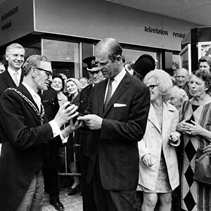 Prince Philip, Duke of Edinburgh visits Salford. 17th July 1971