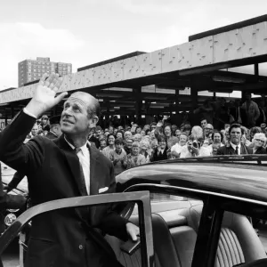 Prince Philip, Duke of Edinburgh visits Salford. 17th July 1971 Prince Philip, Duke of Edinburgh visits Salford. 17th July 1971