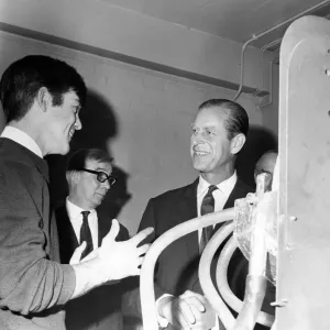 Prince Philip, Duke of Edinburgh visits Salford University, where he is Chancellor
