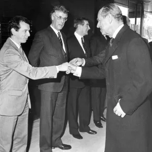Prince Philip at NEI Parsons Print, 24th February 1987