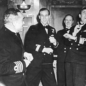 Prince Philip and his friends celebrate his Stag Party here in November 1947
