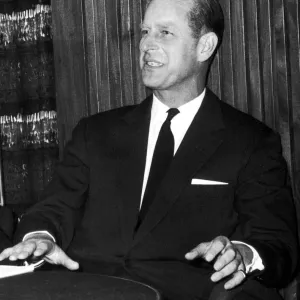 Prince Philip is pictured here during the recording seesion Prince Philip is pictured here during the recording seesion