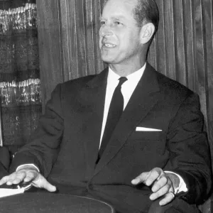 Prince Philip is pictured here during the recording seesion Prince Philip is pictured here during the recording seesion