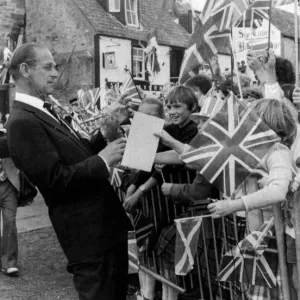 Prince Philip receives a birthday card on behalf of Princess Diana - 1 July 1982 Prince Philip receives a birthday card on behalf of Princess Diana - 1 July 1982