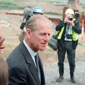 Prince Philip Visits Tees Barrage Print, 18th May 1993