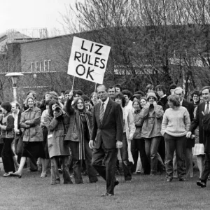 Prince Philip visits Liverpool. The Duke leaves Edge Hill. 1st May 1979 Prince Philip visits Liverpool. The Duke leaves Edge Hill. 1st May 1979
