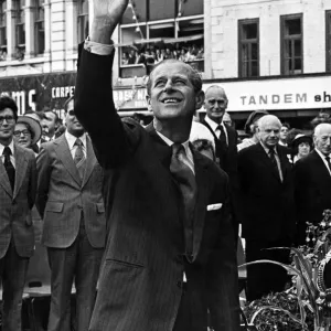 Prince Philip visits Stockton, Cleveland. 14th July 1977 Prince Philip visits Stockton, Cleveland. 14th July 1977