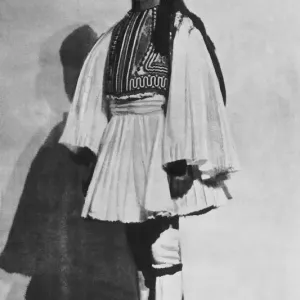 Young Prince Philip in Traditional Greek Costume Print, 1930