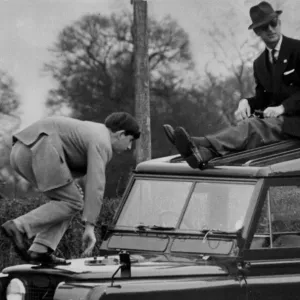 Prince Phillip & Prince Charles at the badminton horse trials Prince Phillip & Prince Charles at the badminton horse trials