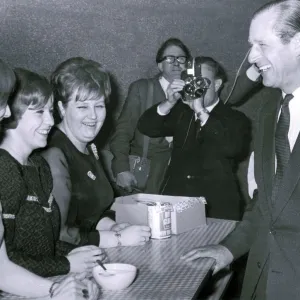 Prince Philp during a visit to Woodberry Down Boys Club - 26 October 1967 Prince Philp during a visit to Woodberry Down Boys Club - 26 October 1967