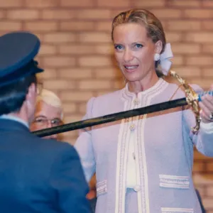 The Prince and Princess Michael of Kent Princess Michael of Kent was in the region