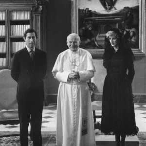Prince and Princess of Wales visit to Italy. Princess Diana
