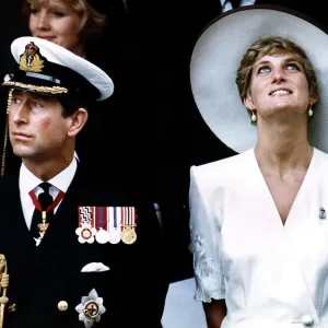 Prince Charles and Princess Diana at Gulf War Celebrations Print, 21st June 1991 Prince Charles and Princess Diana at Gulf War Celebrations Print, 21st June 1991