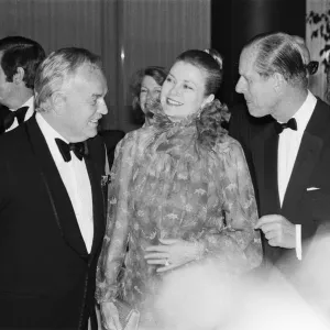 Prince Rainier III and Princess Grace of Monaco Royal Reception Print 1977 Prince Rainier III and Princess Grace of Monaco Royal Reception Print 1977