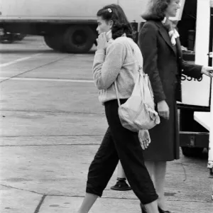 Prince Rainier of Monaco and family arriving at Heathrow airport from Nassau after a 10 Prince Rainier of Monaco and family arriving at Heathrow airport from Nassau after a 10