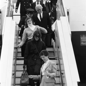 Prince Rainier of Monaco and family arriving at Heathrow airport from Nassau after a 10 Prince Rainier of Monaco and family arriving at Heathrow airport from Nassau after a 10