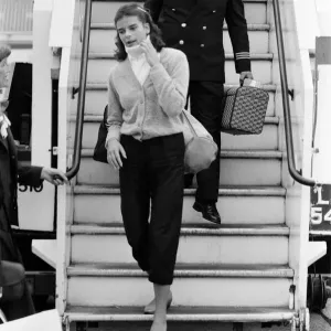 Prince Rainier of Monaco and family arriving at Heathrow airport from Nassau after a 10 Prince Rainier of Monaco and family arriving at Heathrow airport from Nassau after a 10
