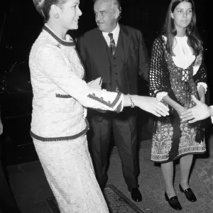 Prince Rainier and Princess Grace of Monaco arriving with their daughter Princess Prince Rainier and Princess Grace of Monaco arriving with their daughter Princess