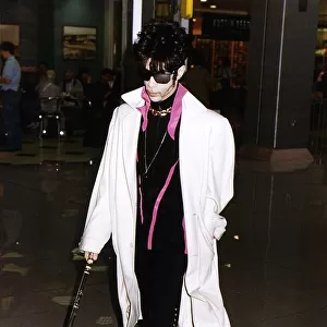 Prince Rock Star seen here at Heathrow ready to board the New York Concorde 8th