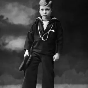 Prince of Wales at the age of Seven poses for a portrait in his sailor suit Prince of Wales at the age of Seven poses for a portrait in his sailor suit