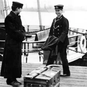 Prince of Wales dressed as a Naval Cadet on H. M.s Hindustan Prince of Wales dressed as a Naval Cadet on H. M.s Hindustan