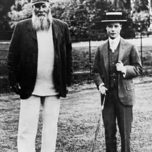 Prince of Wales (Duke of Windsor) with W G Grace zxsa