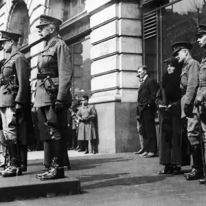 The Prince of Wales and General Haig at Australia House, London Print The Prince of Wales and General Haig at Australia House, London Print