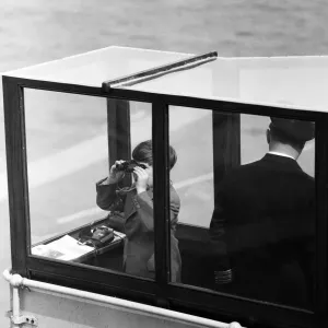 Prince of Wales visits HMS Eagle at Weymouth. 29th April 1959 Prince of Wales visits HMS Eagle at Weymouth. 29th April 1959