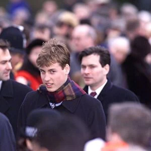 Prince William Christmas church 25th December 1998 christmas day church service at