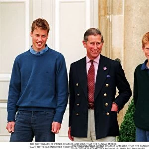 Prince William Collection 1999 Sunday Mirror gaves this picture July 1999 of the 3